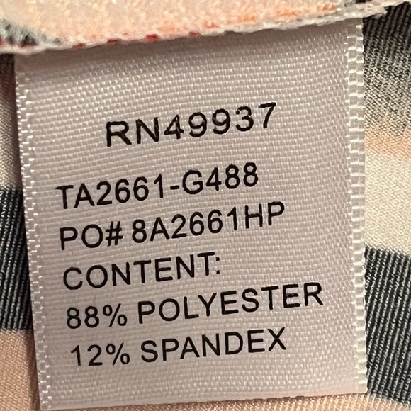 TAIL Activewear Striped Mesh Back Tank Top | Size M | - Picture 4 of 6